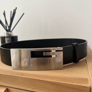 Gucci Tom Ford Vintage Brushed G Buckle Belt - 75/30